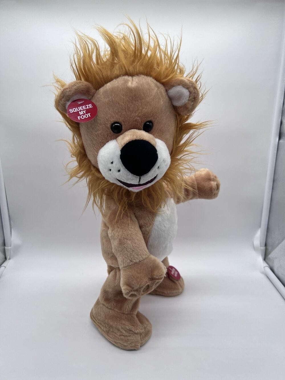 Cuddle Barn Let Loose Lenny Sings "SHOUT" Dances Plush Lion Stuffed Animal Toy